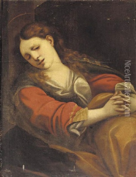 The Penitent Magdalene Oil Painting -  Correggio