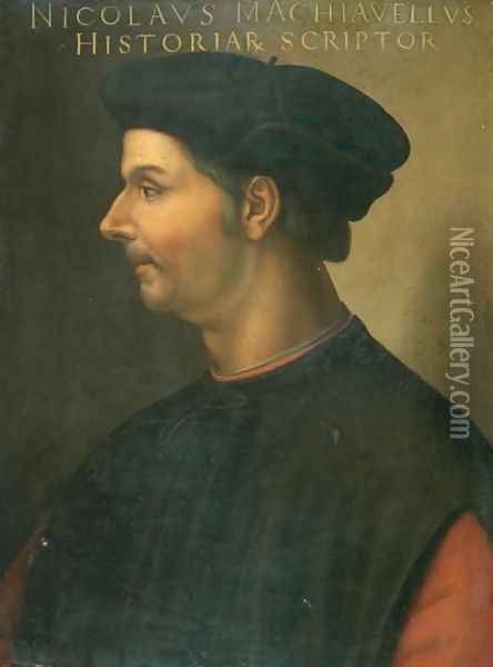 Niccolo Machiavelli Oil Painting - Cristofano dell' Altissimo