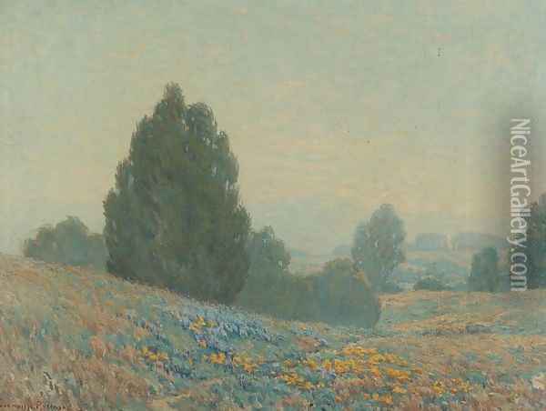Hills of Marin Oil Painting - Granville Redmond