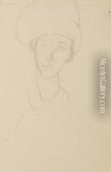 Femme Au Turban Oil Painting - Amedeo Modigliani