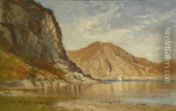 Near Crows Nest On The Hudson, New York Oil Painting - Samuel Colman