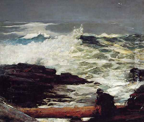 Driftwood Oil Painting - Winslow Homer