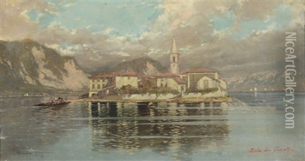 Isola Dei Pescatori Oil Painting - Riccardo Pellegrini