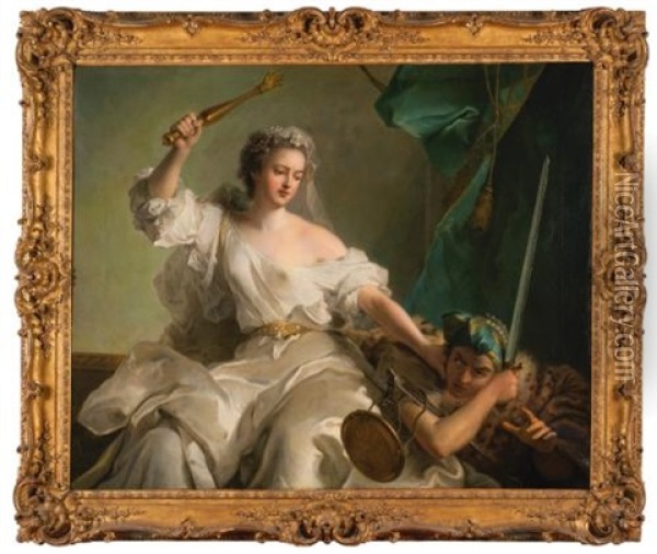 An Allegory Of Justice Combatting Injustice Oil Painting - Jean Marc Nattier