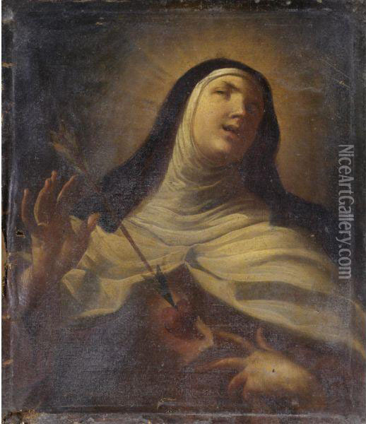 Santa Teresa Oil Painting - Gaetano Gandolfi