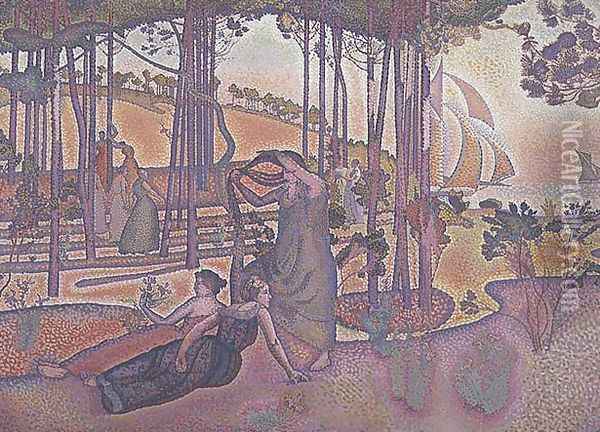 Evening Breeze, 1893-94 Oil Painting - Henri Edmond Cross