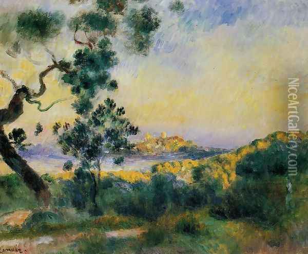 View Of Antibes Oil Painting - Pierre Auguste Renoir