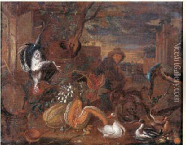 Tableau De Chasse Oil Painting - Adriaen de Gryef