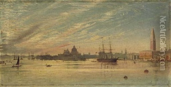 A Venetian View Oil Painting - John Wharlton Bunney