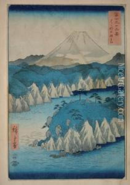 Serie Des 36 Vues Du Fuji Oil Painting - Utagawa or Ando Hiroshige