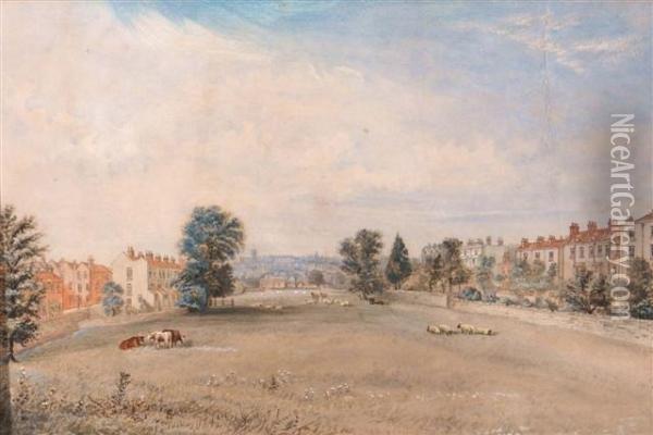 View Of A Town Oil Painting - Coplestone Warre Bampfylde