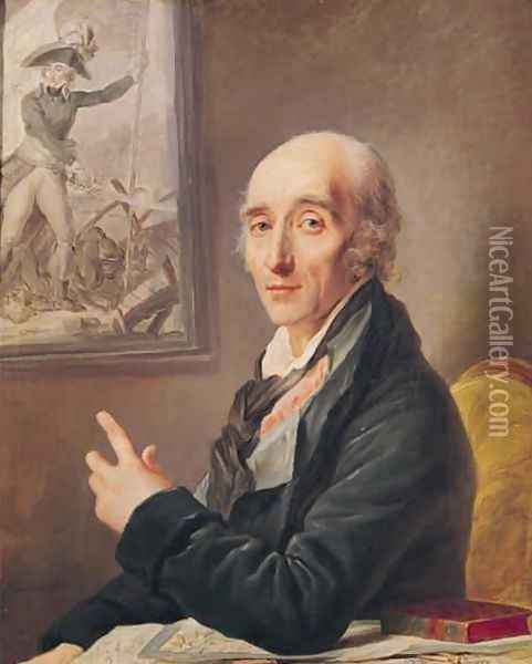 Portrait of Marshal Pierre Francois Charles Augereau 1757-1816 Oil Painting - Johann Ernst Heinsius