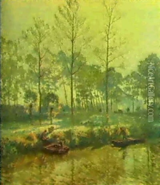 Octobre En Flandre Oil Painting - Emile Claus