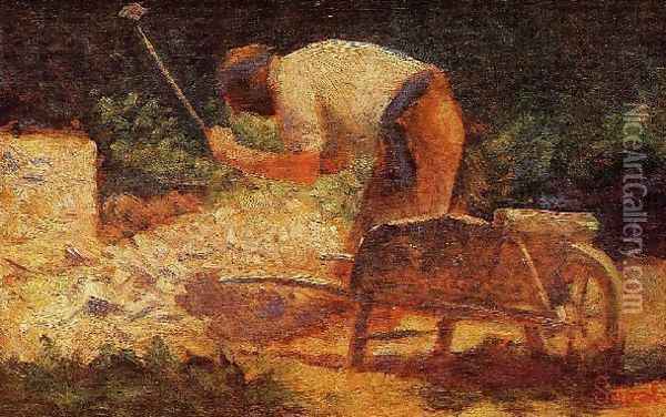 The Stone Breaker3 Oil Painting - Georges Seurat