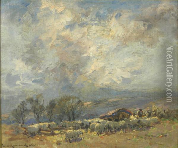 The Shepherd Oil Painting - William Bradley Lamond