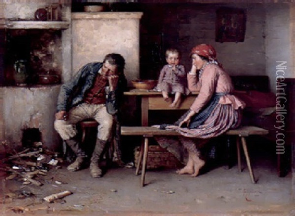 Nach Dem Hagelschlag Oil Painting - Franz Ejsmond