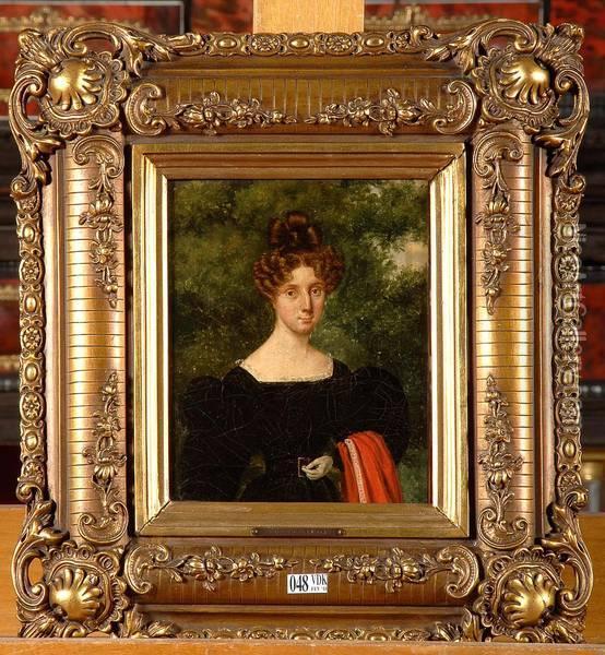 Portrait D'une Dame De Qualite Oil Painting - Eugene Fromentin