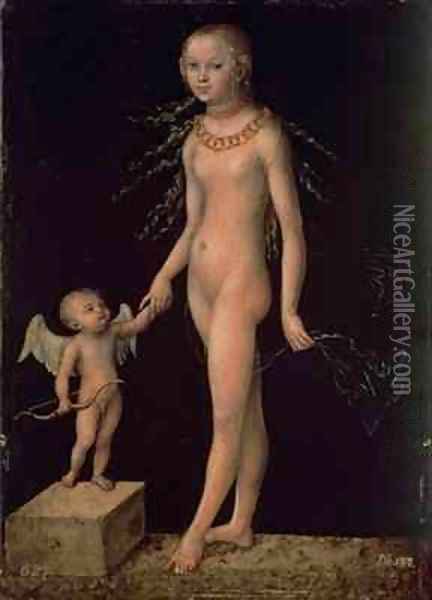 Venus and Cupid 2 Oil Painting - Lucas The Elder Cranach