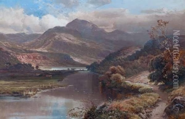 Coniston Lake Oil Painting - Clarence Henry Roe