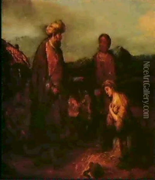 Ruth And Boas Oil Painting - Gerbrand Van Den Eeckhout