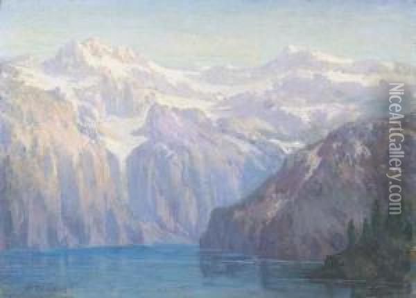 Canadian Rockies Oil Painting - William Jackson