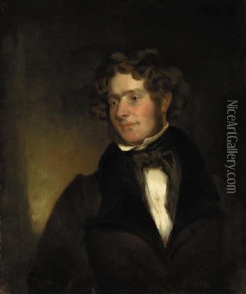 Portrait Of The Artist Oil Painting - Samuel Lover