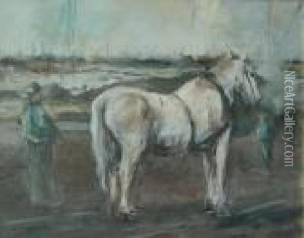 Caballo Blanco Oil Painting - George Hendrik Breitner
