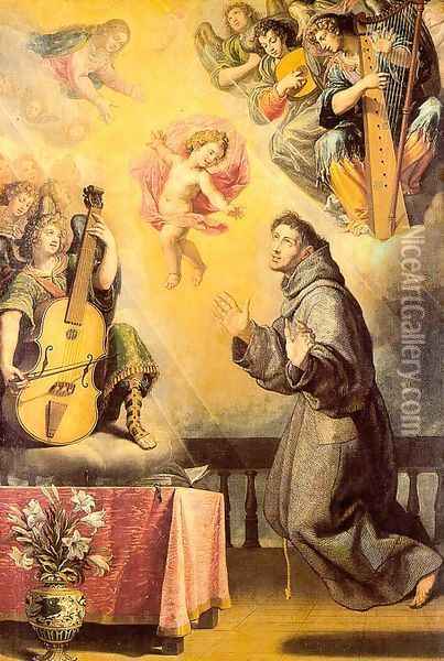 The Vision of St. Anthony of Padua 1631 Oil Painting - Vincenzo Carducci