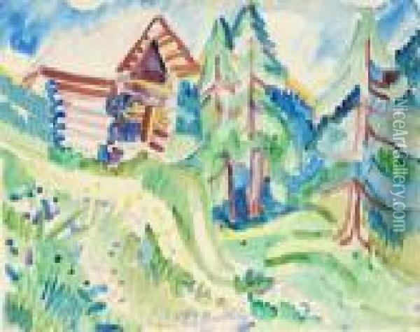 Staffelalp Oil Painting - Ernst Ludwig Kirchner