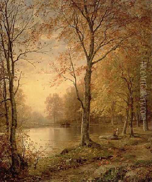 Indian Summer2 Oil Painting - William Trost Richards