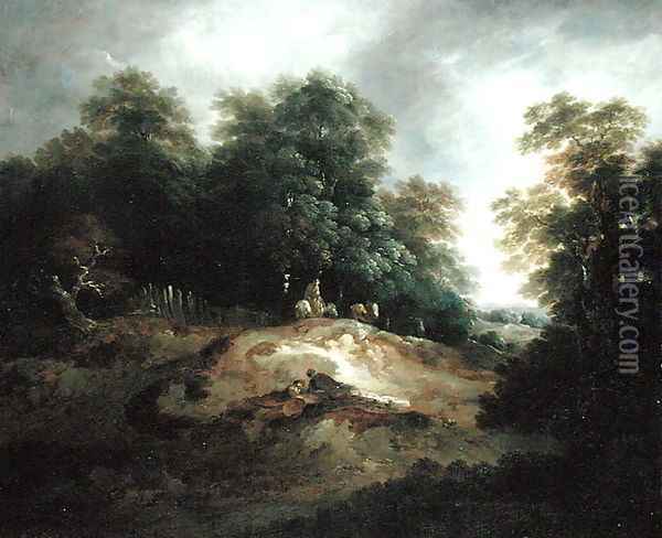 The Edge of the Common Oil Painting - Thomas Barker of Bath