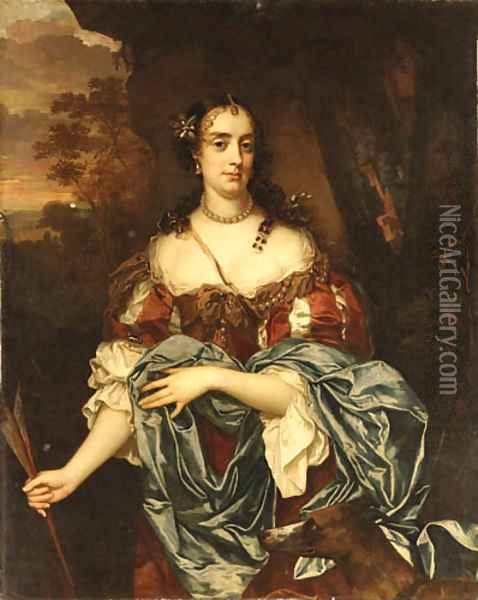 Portrait of a Lady- Queen Catherine of Braganza Oil Painting - Jacob Huysmans