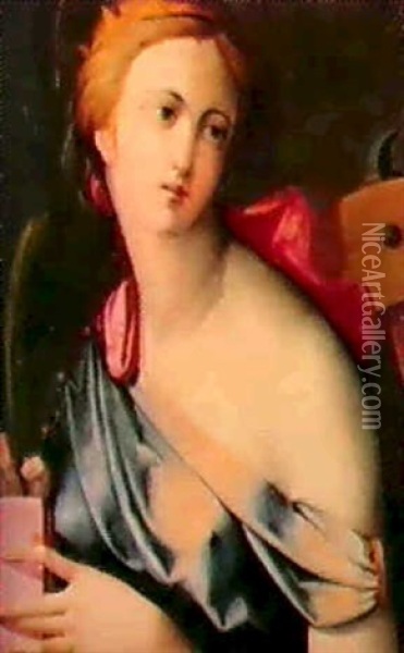 Santa Caterina D'alessandria Oil Painting - Carlo Portelli