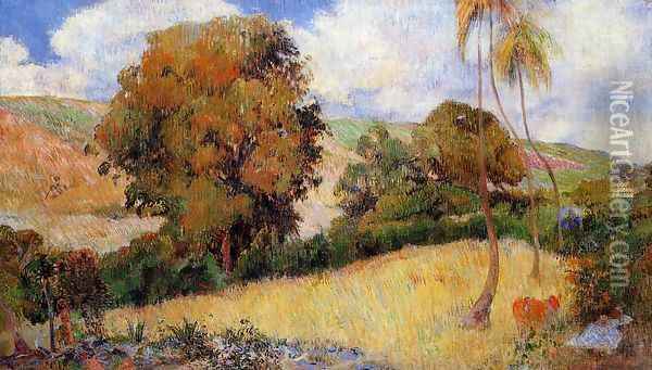 Meadow In Martinique Oil Painting - Paul Gauguin