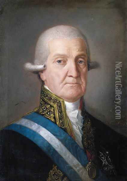 Portrait of a Gentleman Oil Painting - Agustin Esteve Y Marques