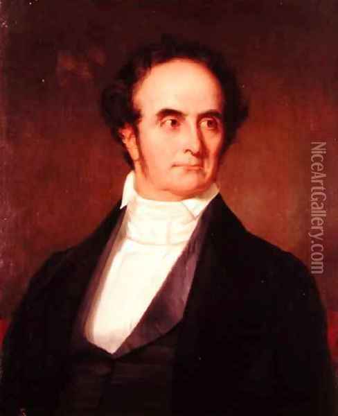 Portrait of Daniel Webster Oil Painting - George Peter Alexander Healy