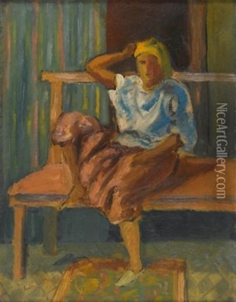 Rest Oil Painting - Adolphe Aizik Feder