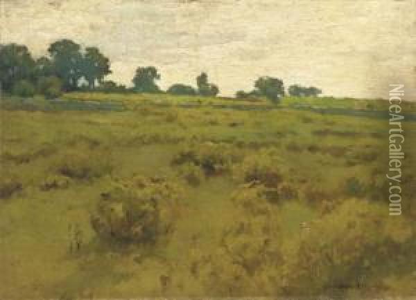 Huckleberry Swamp Oil Painting - Charles Warren Eaton