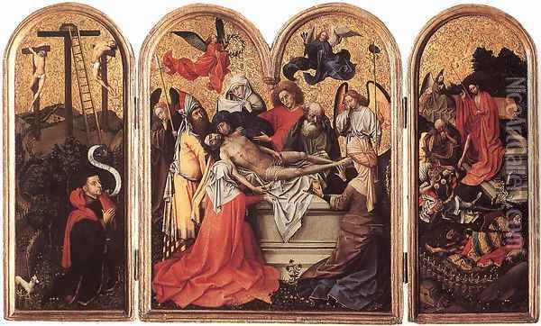 Seilern Triptych 1410-20 Oil Painting - Robert Campin