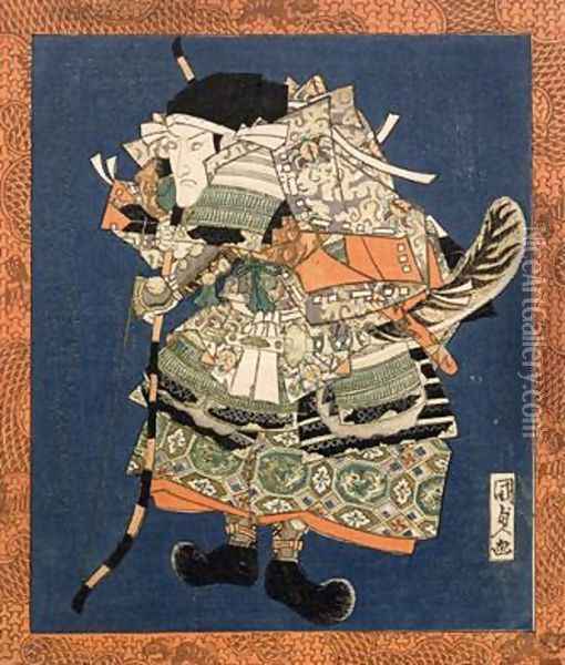 Bando Mitsugoro III Oil Painting - Utagawa Kunisada