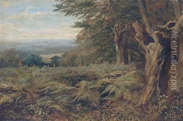 At the edge of the forest Oil Painting - John MacWhirter