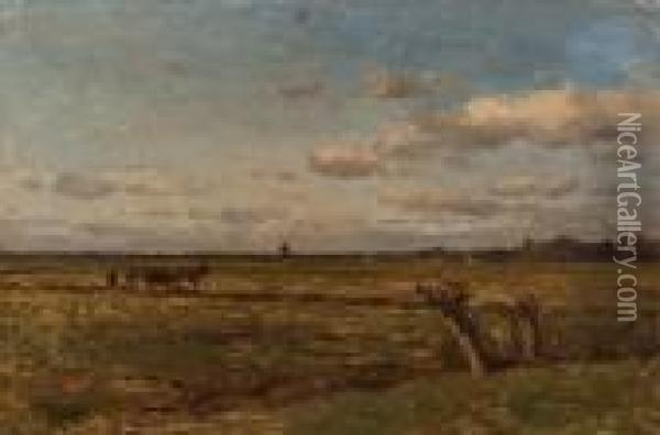 View Of The Pastures Oil Painting - Willem Roelofs
