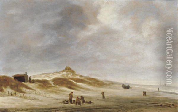 Dunes Oil Painting - Godaert Kamper