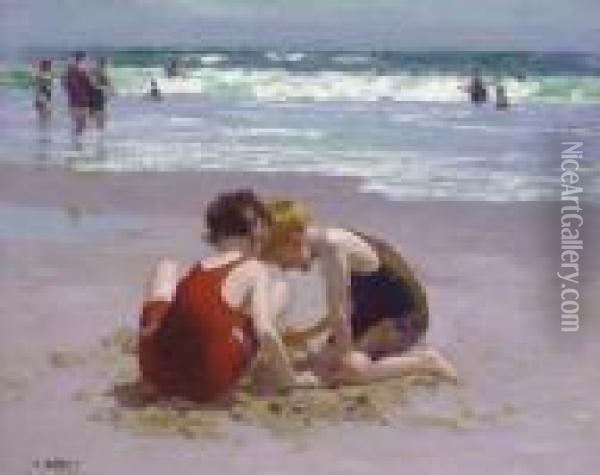 Beach Scene Oil Painting - Edward Henry Potthast
