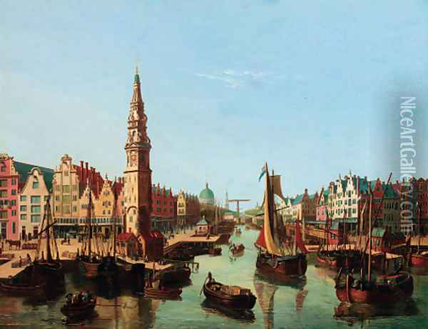Amsterdam, Holland Oil Painting - Joseph F. Ellis