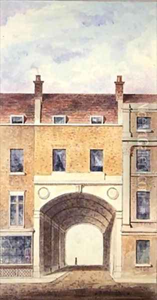 The Improved Entrance to Scotland Yard Oil Painting - T. Chawner