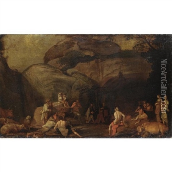 Apollo E Marsia Oil Painting - Filippo d' Angeli