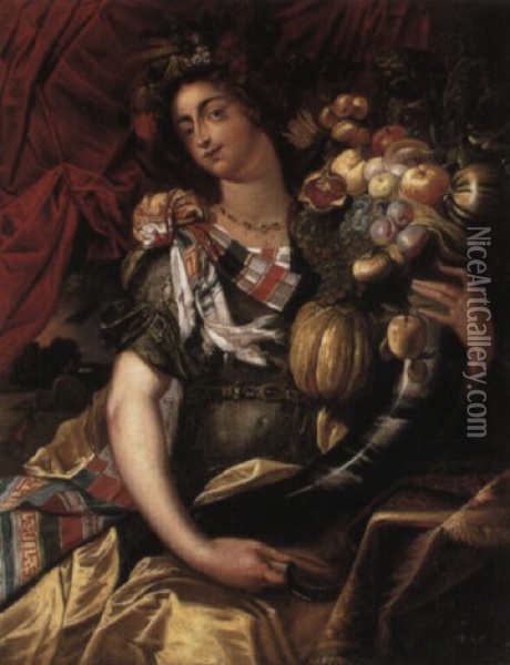 Allegory Of Autumn Oil Painting - Abraham Janssens