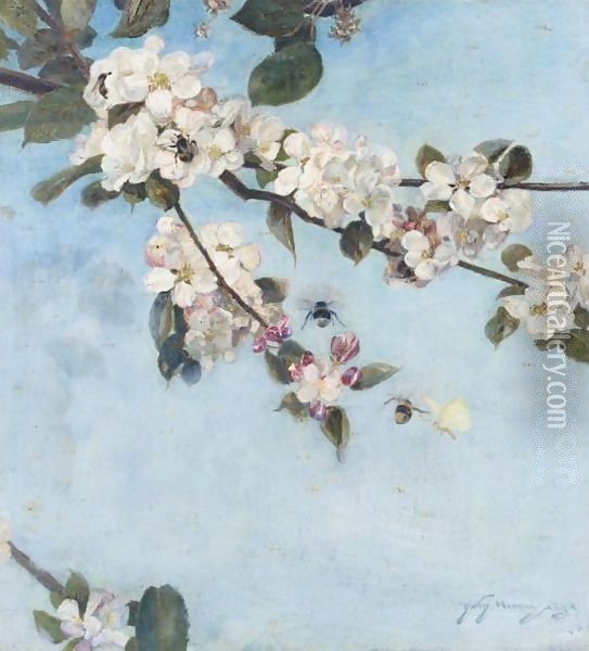 Apple Blossom Oil Painting - David Murray