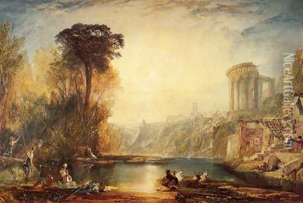 Landscape: Composition of Tivoli Oil Painting - Joseph Mallord William Turner